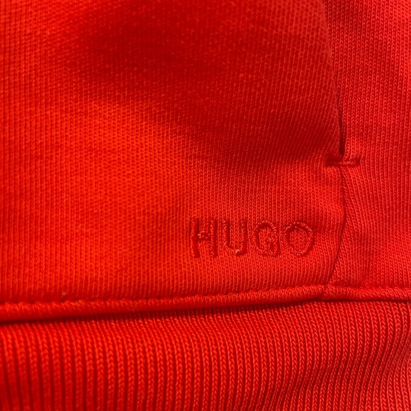 Hugo Boss Men’s Red Zip-Up Hoodie – Size Small - Picture 3 of 4